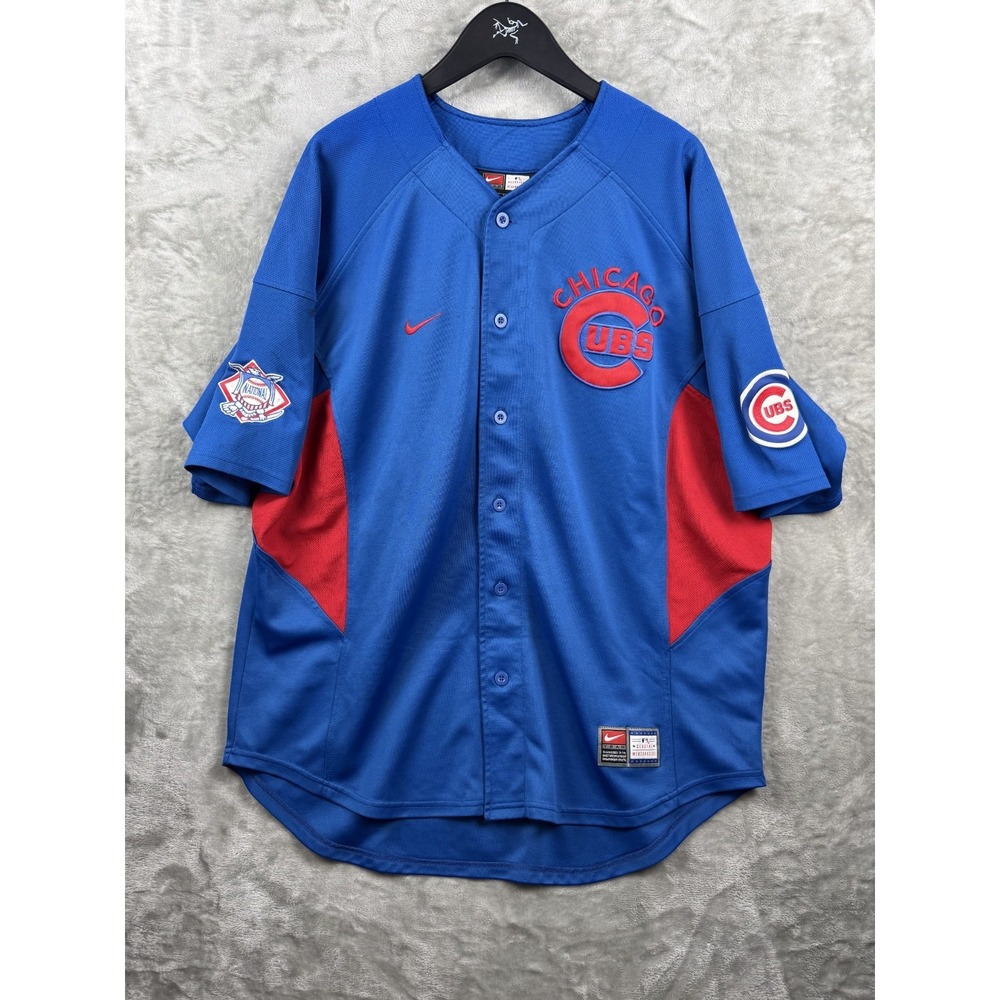 Vintage Nike Chicago Cubs Nomar Garciaparra Nike Jersey  Embroidered Mens XL Y2K